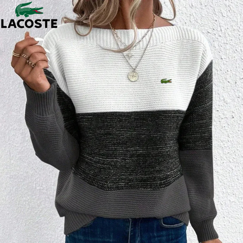 LC™ Stickad Tröja i Flerfärgad Design