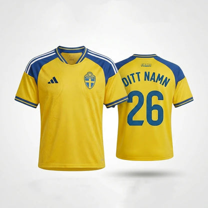 Din Egen Sverige 2026-Tröja  – Namn & Nummer
