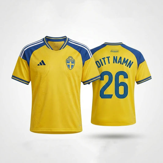 Din Egen Sverige 2026-Tröja  – Namn & Nummer