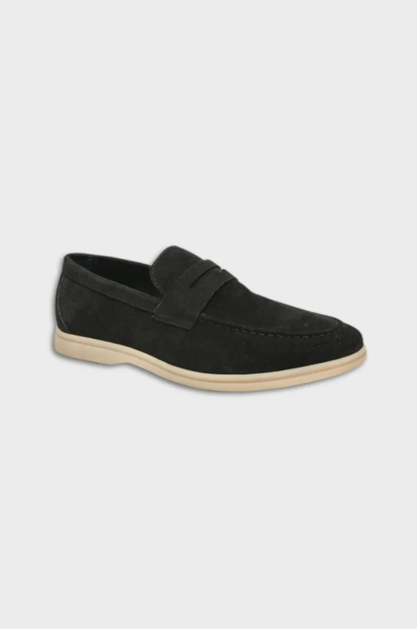 Loafers i mockaläder