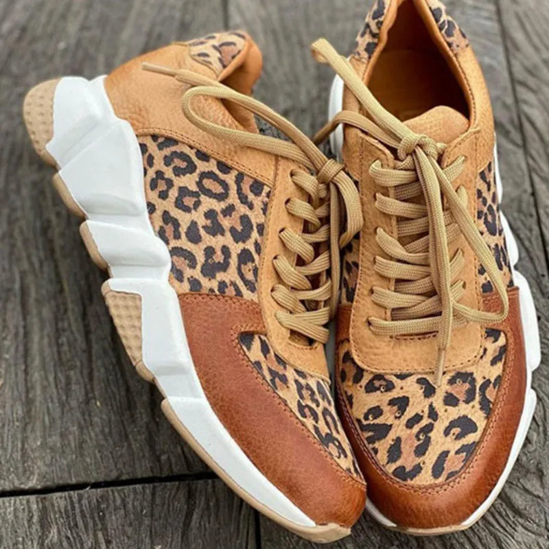 ZELLA | Trendiga Leopardsneakers